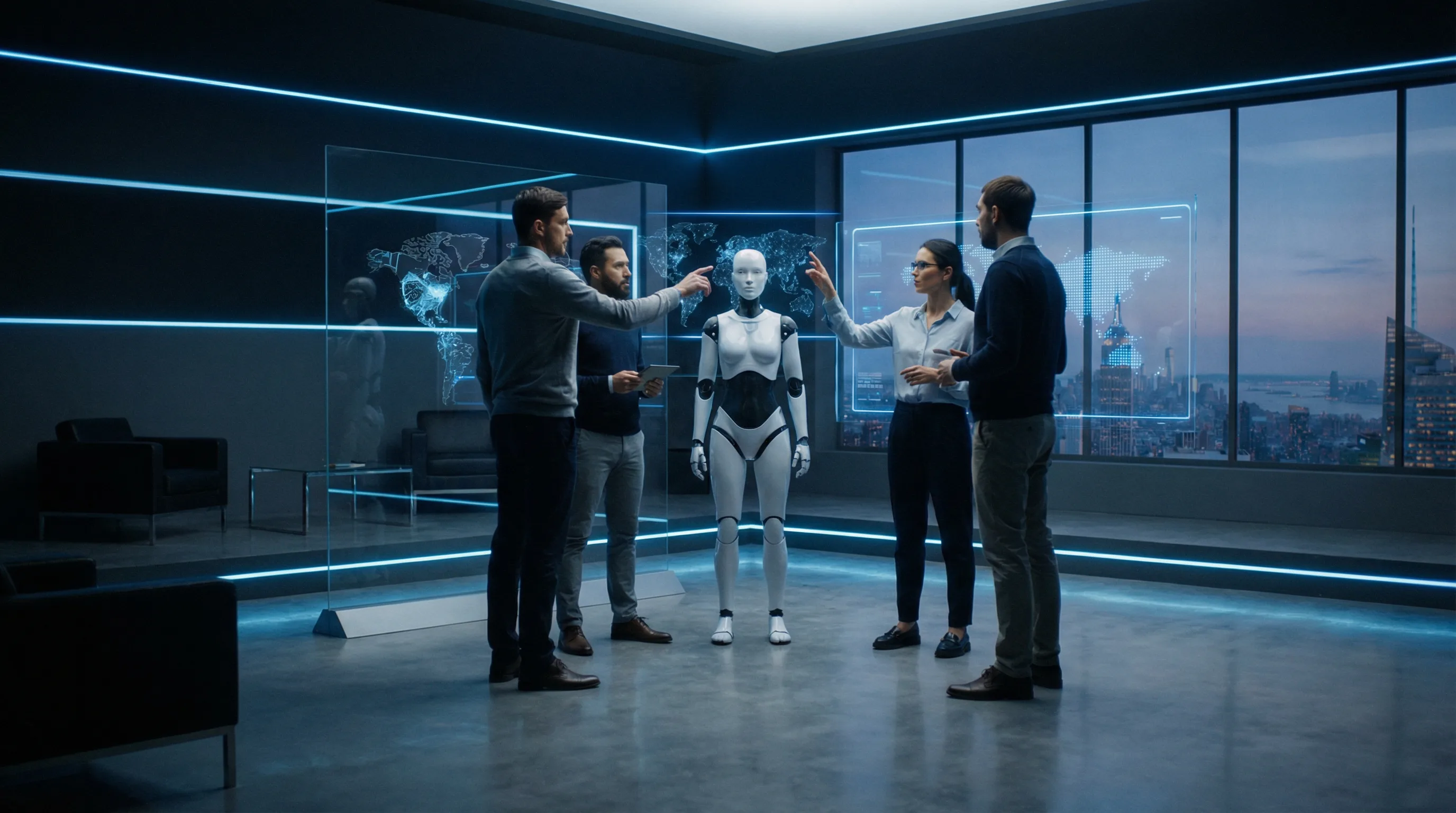 人机协作企业战略视觉图