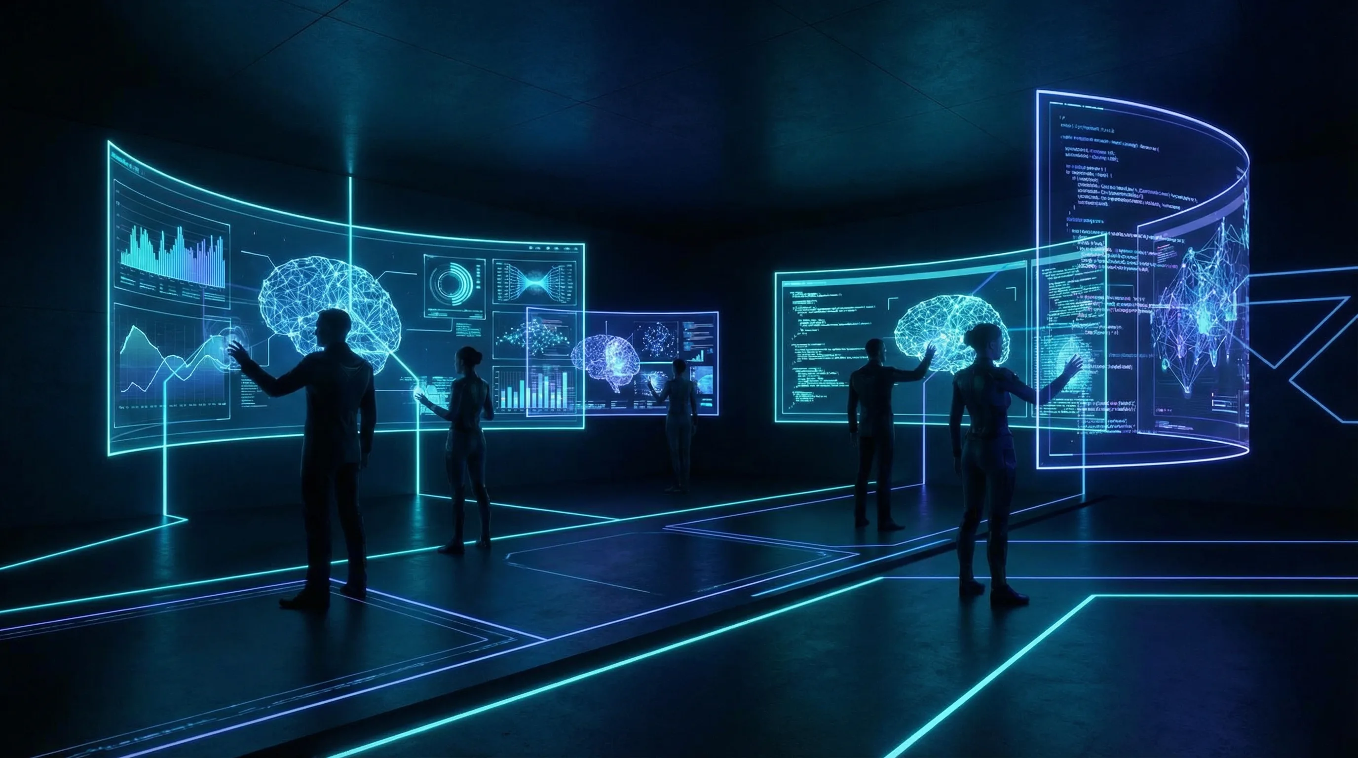 AI 服务与培训场景图